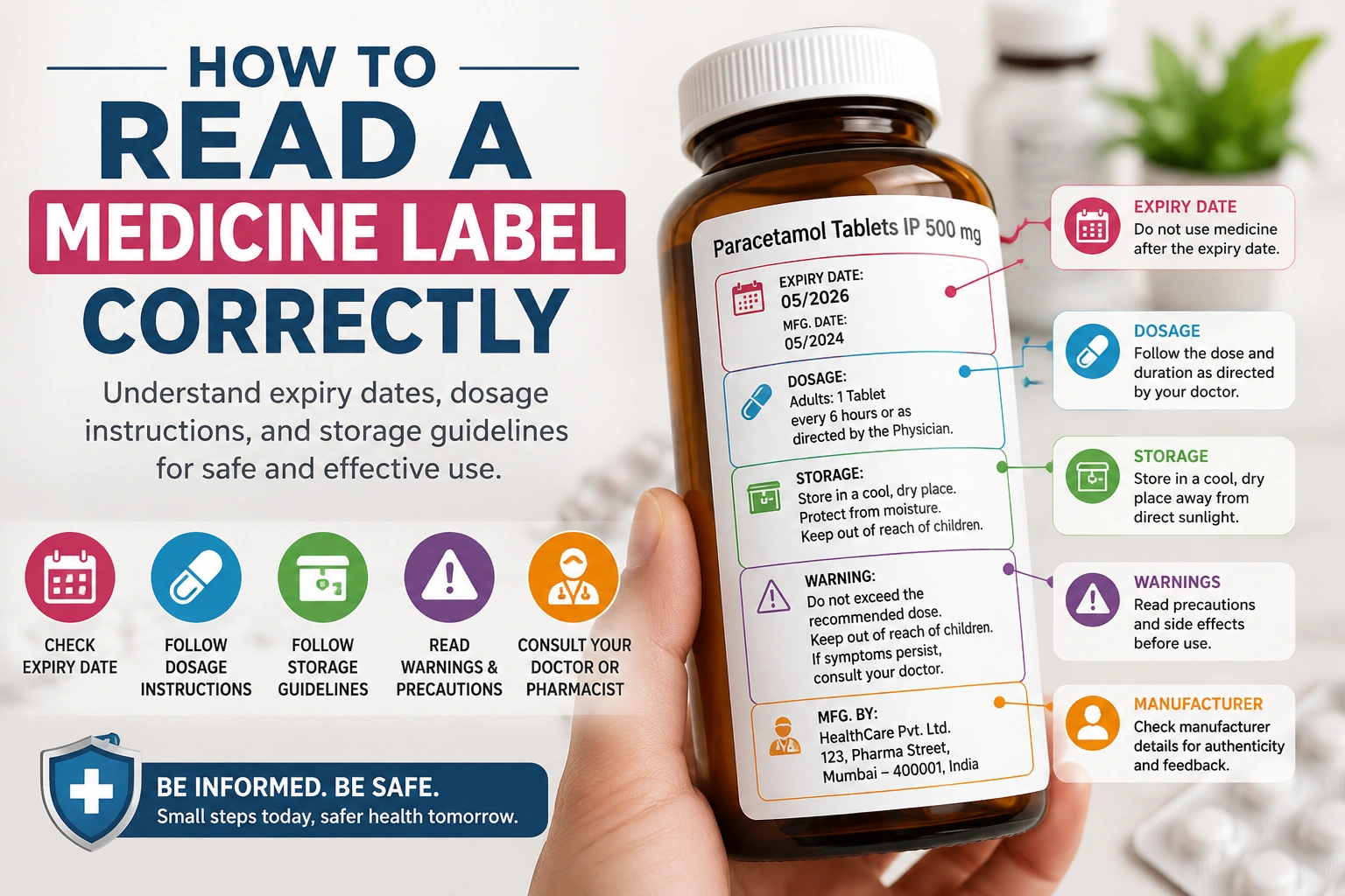 Guide to reading medicine labels correctly